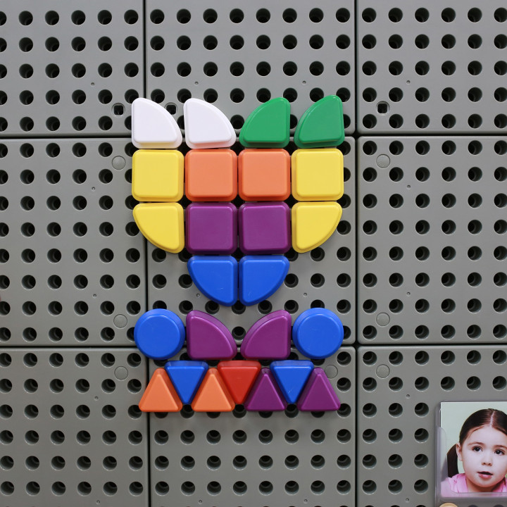 MASTERKIDZ Zestaw Kołeczki w kształcie figur geometrycznych 64szt do t
