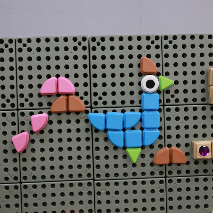MASTERKIDZ Zestaw Kołeczki w kształcie figur geometrycznych 64szt do t