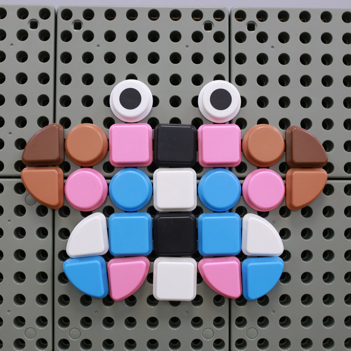 MASTERKIDZ Zestaw Kołeczki w kształcie figur geometrycznych 64szt do t