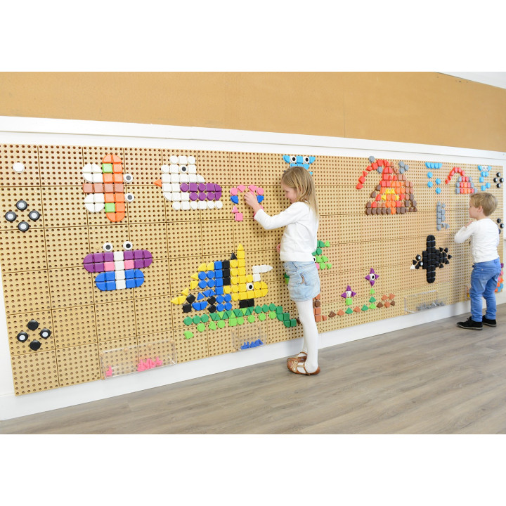 MASTERKIDZ Zestaw Kołeczki w kształcie figur geometrycznych 64szt do t