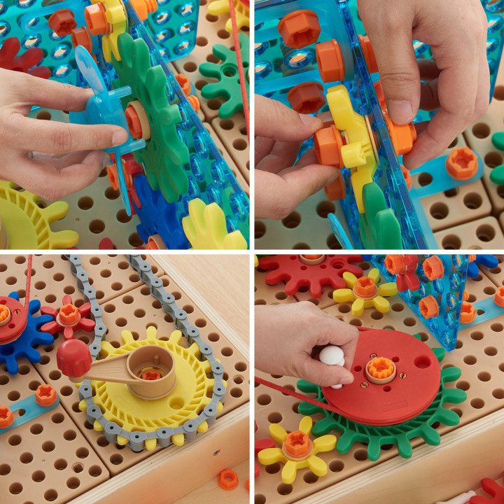 MASTERKIDZ Zestaw Akcesoriów Mix Koła Zębate do Paneli Ściennych STEM 