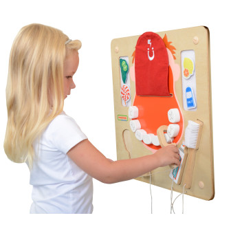MASTERKIDZ Higiena Jamy Ustnej Ścienna Tablica Sensoryczna Flex Montes