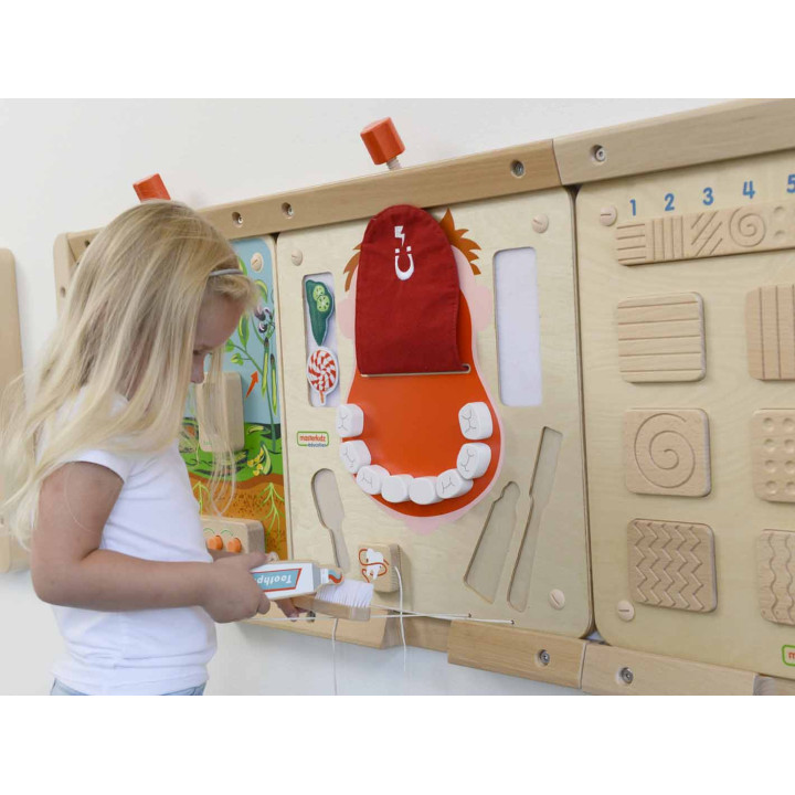 MASTERKIDZ Higiena Jamy Ustnej Ścienna Tablica Sensoryczna Flex Montes
