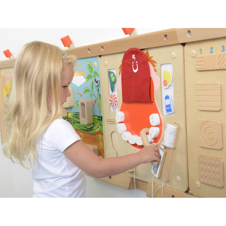 MASTERKIDZ Higiena Jamy Ustnej Ścienna Tablica Sensoryczna Flex Montes