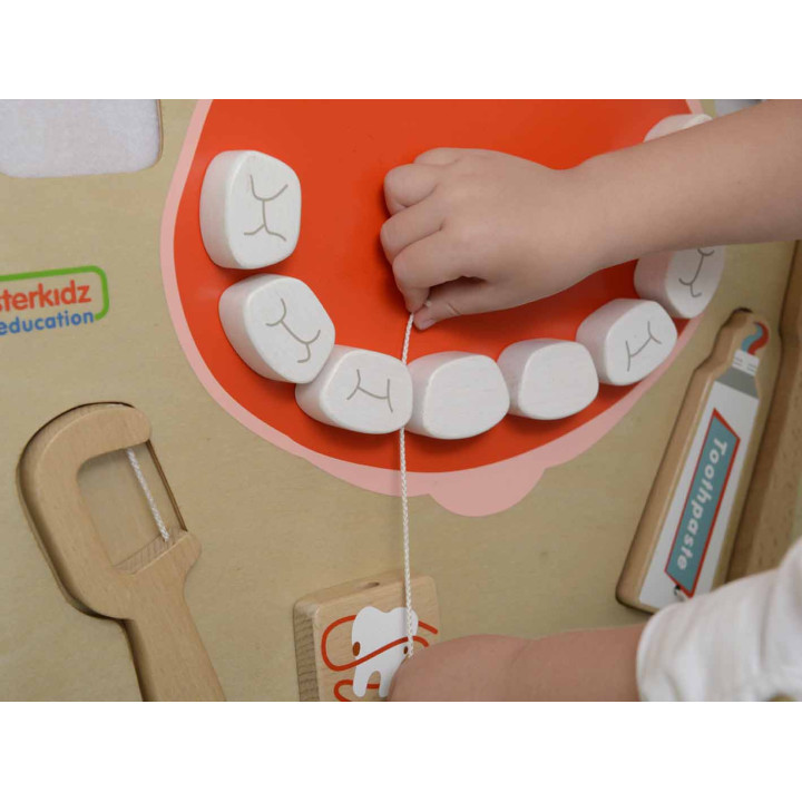 MASTERKIDZ Higiena Jamy Ustnej Ścienna Tablica Sensoryczna Flex Montes