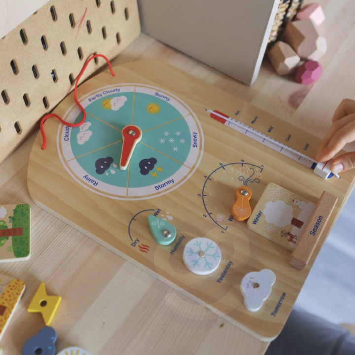 Tooky Toy Edukacyjne Pudełko Montessori Układanka Liczydło Tablica Pog