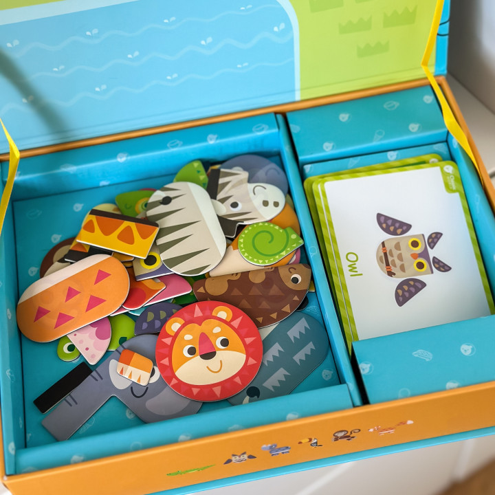 CLASSIC WORLD Układanka Magnetyczna Zwierzęta Tablica Klocki Puzzle Pa