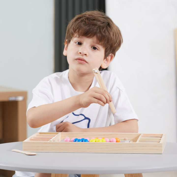 
						VIGA Drewniana Gra Kulki Złap i Dopasuj Układanka Montessori
					
