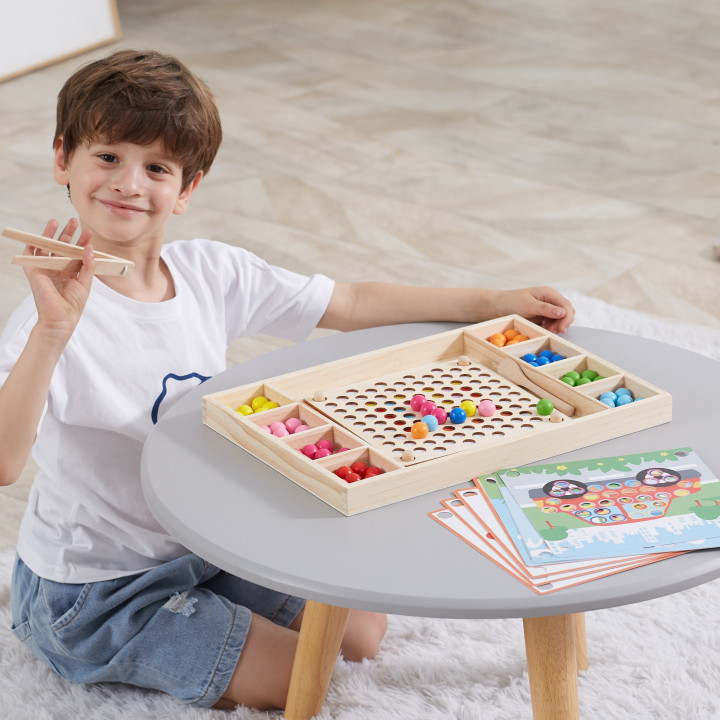 
						VIGA Drewniana Gra Kulki Złap i Dopasuj Układanka Montessori
					