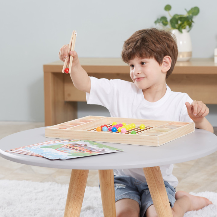
						VIGA Drewniana Gra Kulki Złap i Dopasuj Układanka Montessori
					