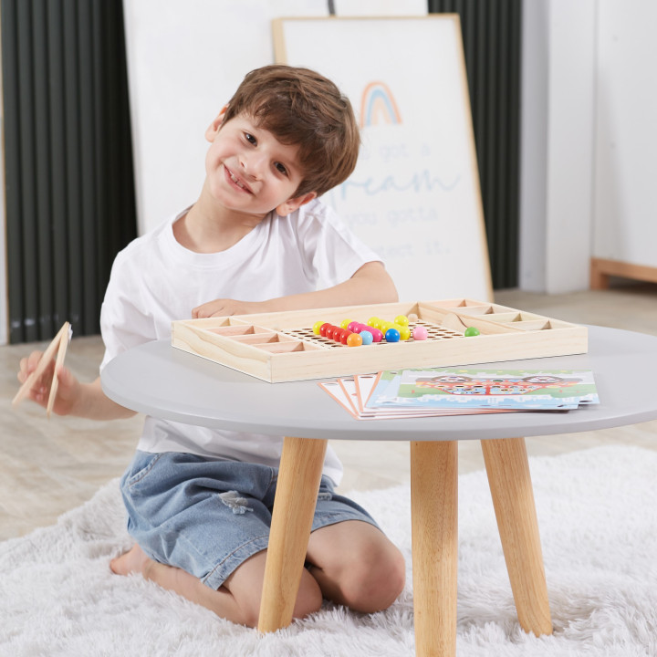 
						VIGA Drewniana Gra Kulki Złap i Dopasuj Układanka Montessori
					