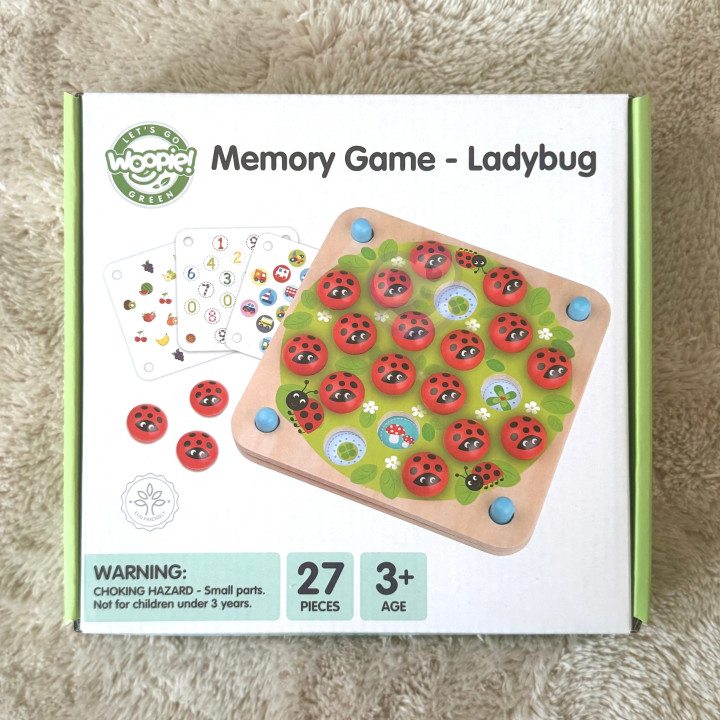 WOOPIE GREEN Memory Drewniana Gra Pamięciowa Edukacyjna Układanka Bied