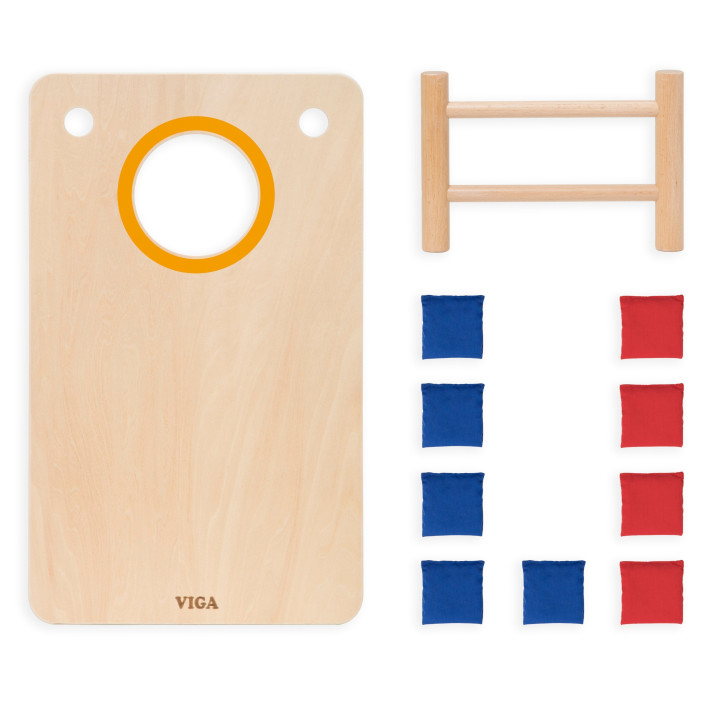 Viga Gra Zręcznościowa 2w1 Kółko i Krzyżyk + Cornhole - Rzut Do celu