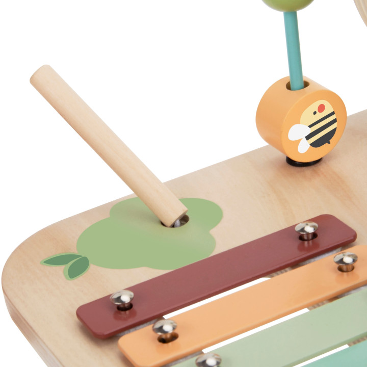 WOOPIE GREEN Drewniany Stolik Edukacyjny Muzyczny Labirynt Sensoryczny