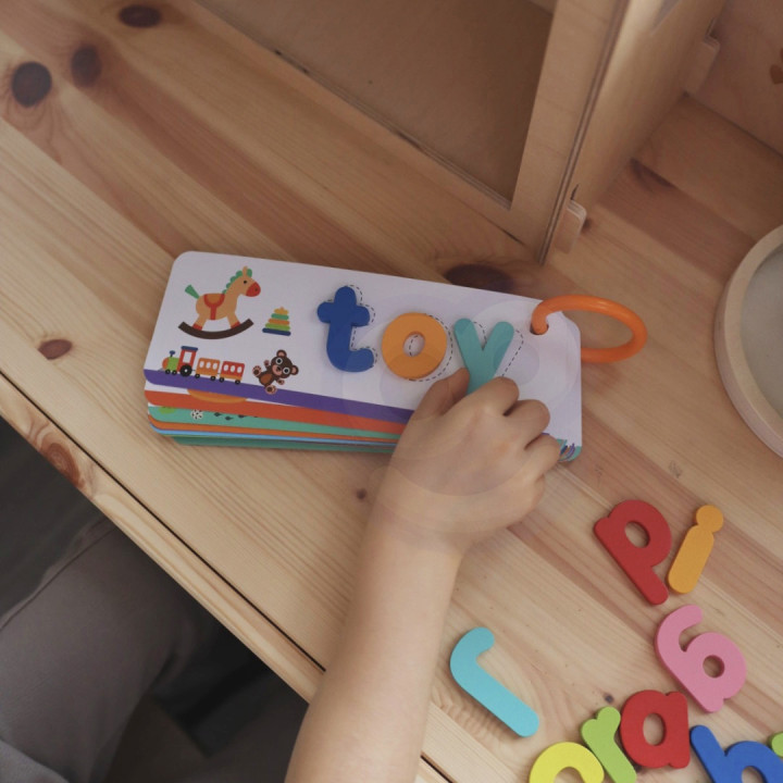 TOOKY TOY Puzzle Alfabet Montessori Nauka Literek Słów Zwierzątka 57 e