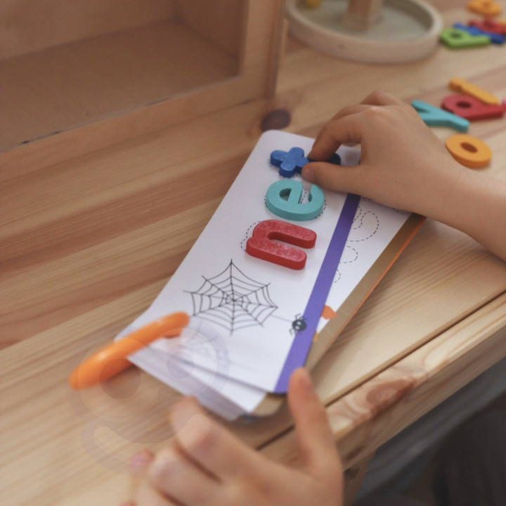 TOOKY TOY Puzzle Alfabet Montessori Nauka Literek Słów Zwierzątka 57 e