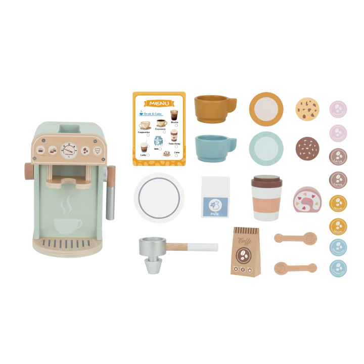 WOOPIE GREEN Drewniany Ekspres do Kawy Cukiernia Barista 25 el.