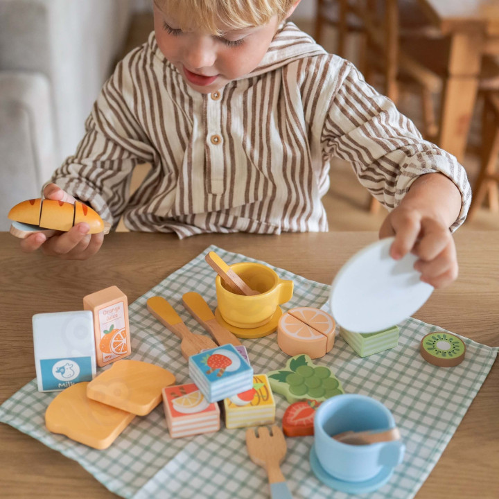 TOOKY TOY Zestaw Piknikowy Jedzenie Do Krojenia Na Rzepy Zestaw Śniada