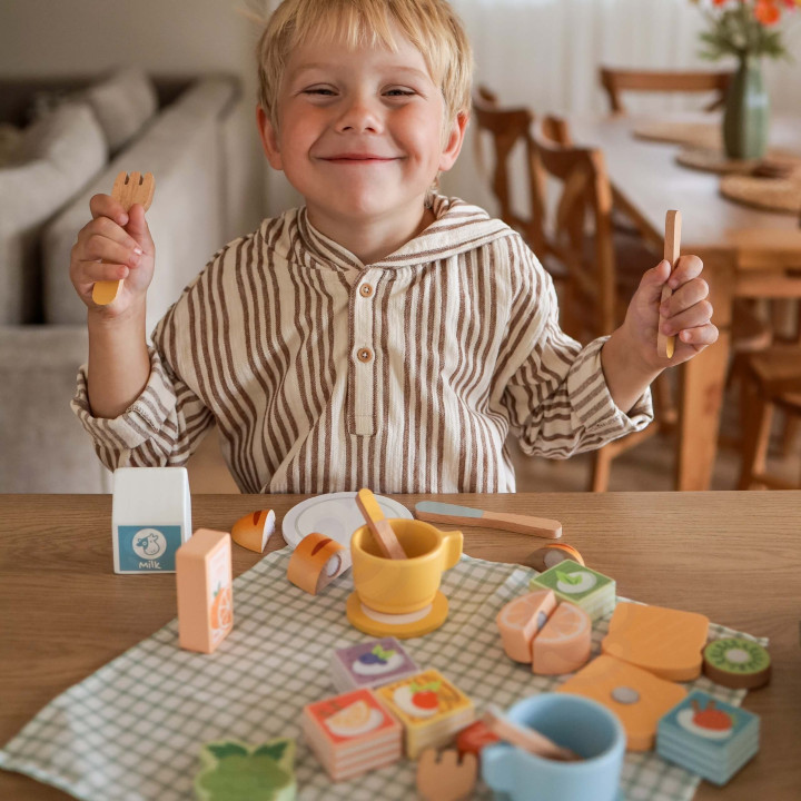 TOOKY TOY Zestaw Piknikowy Jedzenie Do Krojenia Na Rzepy Zestaw Śniada
