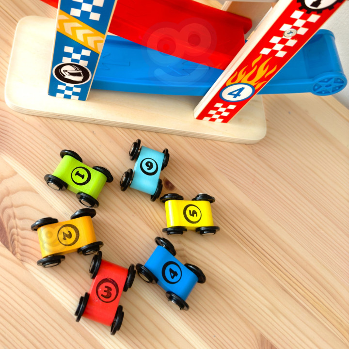 TOOKY TOY Kolorowa Zjeżdżalnia Tor Dla Samochodów