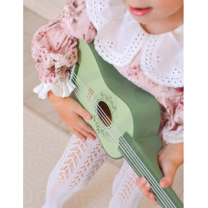 CLASSIC WORLD Drewniana Gitara dla Dzieci Vintage Instrument Muzyczny 