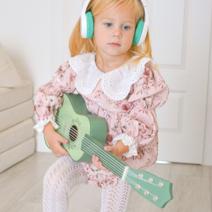 CLASSIC WORLD Drewniana Gitara dla Dzieci Vintage Instrument Muzyczny 