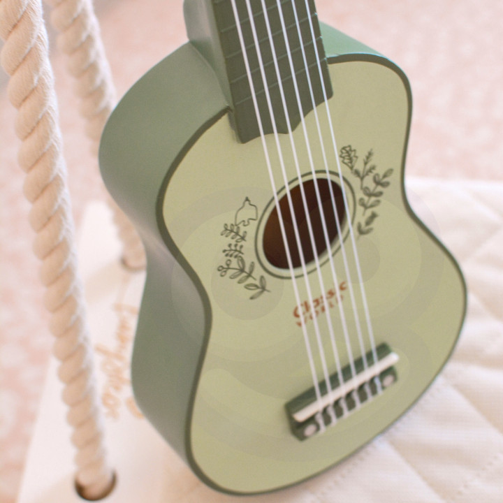 CLASSIC WORLD Drewniana Gitara dla Dzieci Vintage Instrument Muzyczny 