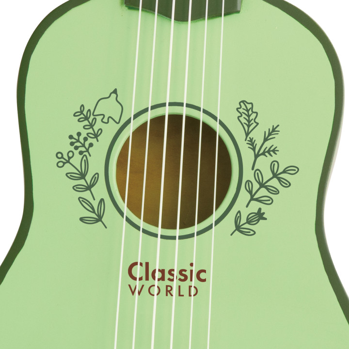 CLASSIC WORLD Drewniana Gitara dla Dzieci Vintage Instrument Muzyczny 