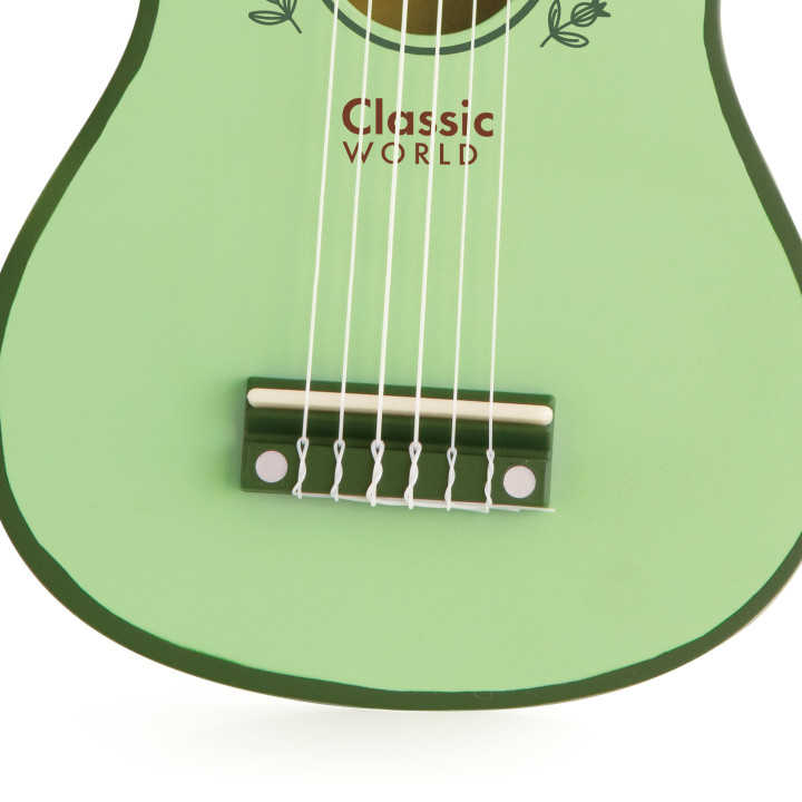 CLASSIC WORLD Drewniana Gitara dla Dzieci Vintage Instrument Muzyczny 