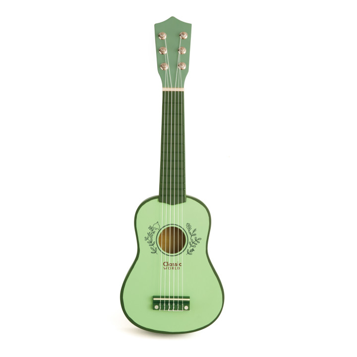 CLASSIC WORLD Drewniana Gitara dla Dzieci Vintage Instrument Muzyczny 