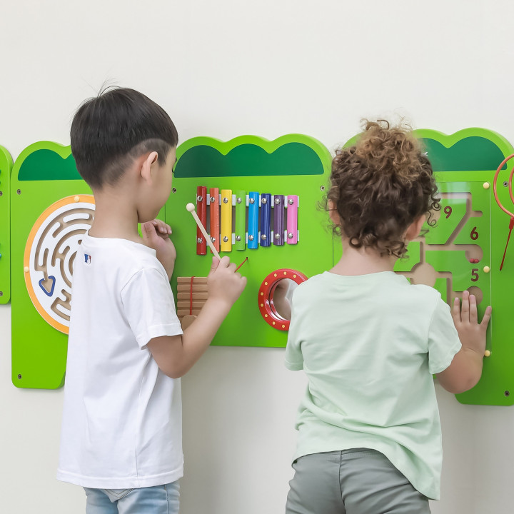 VIGA Tablica Sensoryczna Manipulacyjna Krokodyl Certyfikat FSC Montess