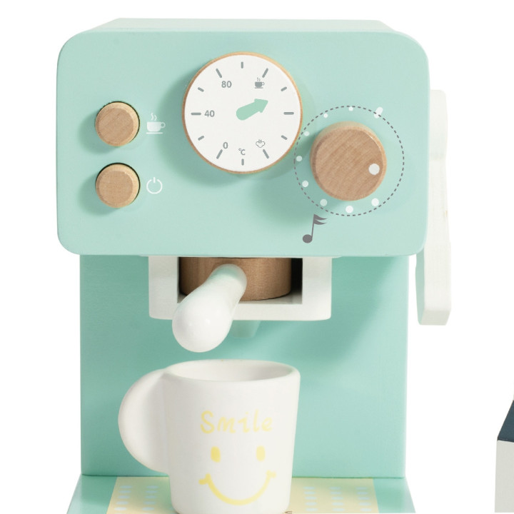 Classic World Drewniany Ekspres do Kawy dla Dzieci – Mały Barista
