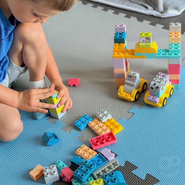 WOOPIE Duże Klocki Konstrukcyjne Edukacyjne dla Dzieci 86 el. - Wyparz