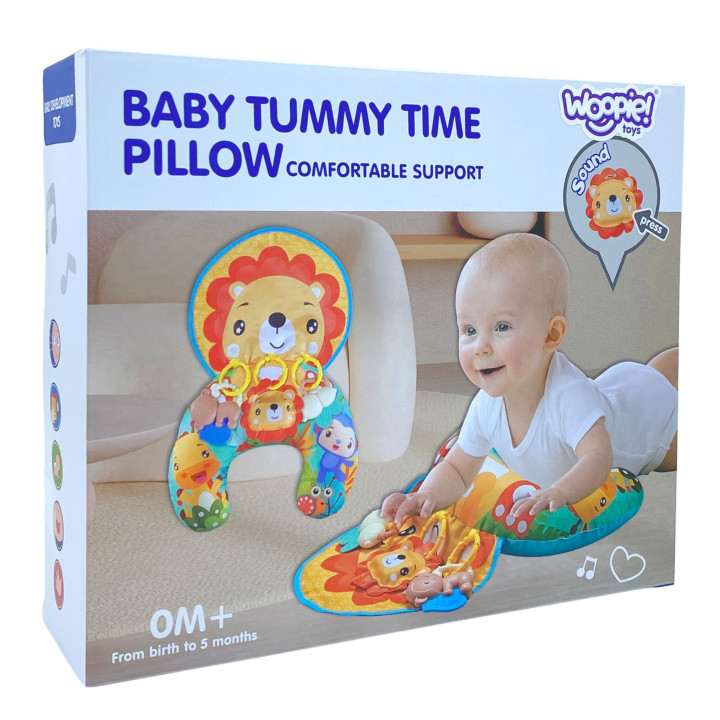 WOOPIE BABY Poduszka Rogal Interaktywna Mata Edukacyjna Grzechotka Gry