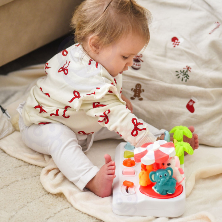 WOOPIE BABY Wyskakujące Zwierzątka Pop Up Karuzela Zabawka Interaktywn