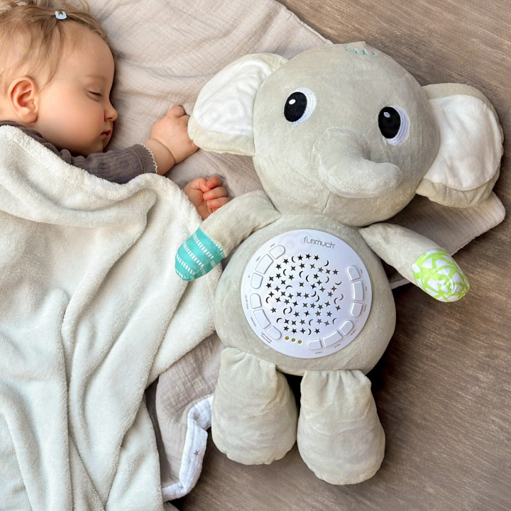 WOOPIE BABY Przytulanka Słonik Z Projektorem Uspokajacz 12 Melodii