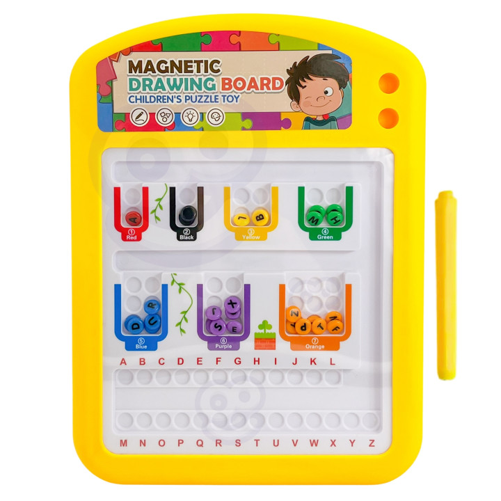 TABLICA MAGNETYCZNA EDUKACYJNA UKŁADANKA SORTER NAUKA ALFABETU 3+ WOOP