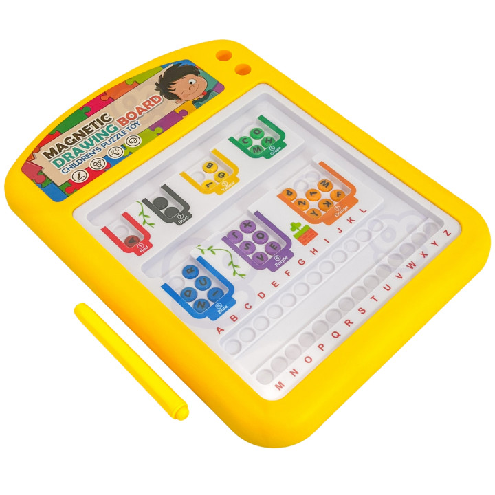 TABLICA MAGNETYCZNA EDUKACYJNA UKŁADANKA SORTER NAUKA ALFABETU 3+ WOOP
