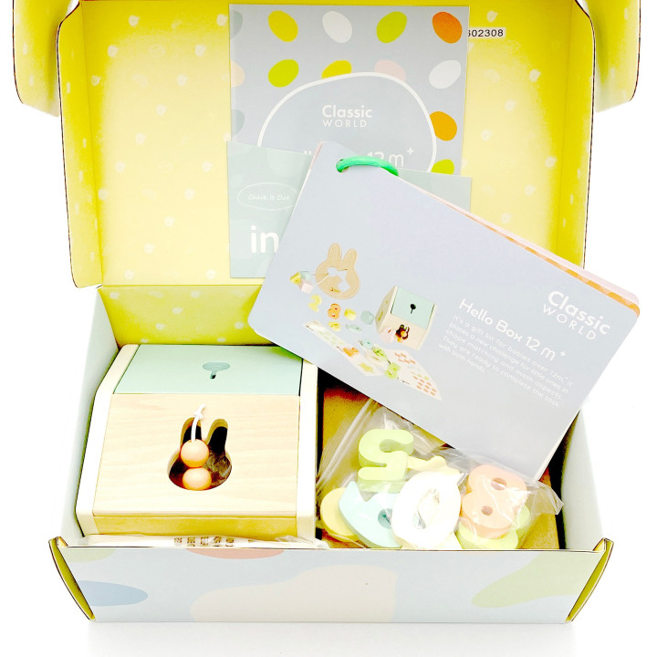 CLASSIC WORLD Pastelowy Zestaw dla Niemowląt Box Pierwsze Zabawki do N