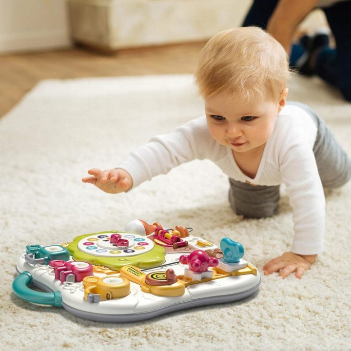 WOOPIE Tablica Montessori Manipulacyjna Sensoryczna Interaktywna dla M