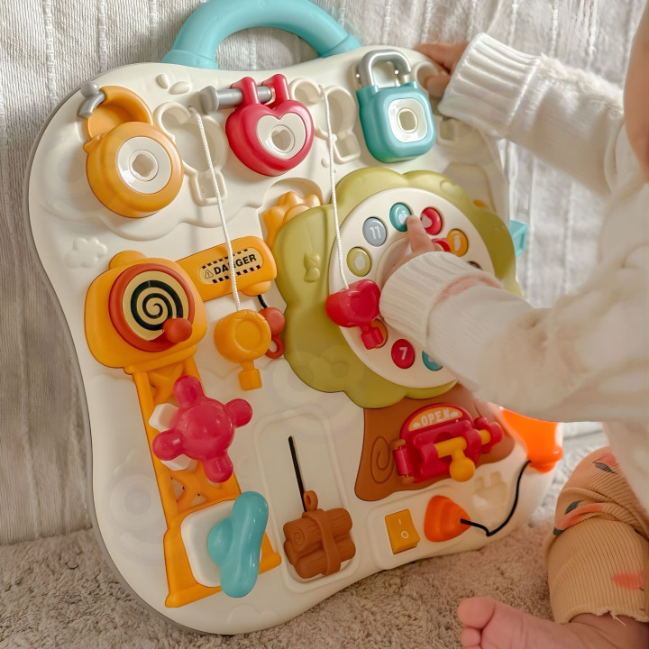 WOOPIE Tablica Montessori Manipulacyjna Sensoryczna Interaktywna dla M