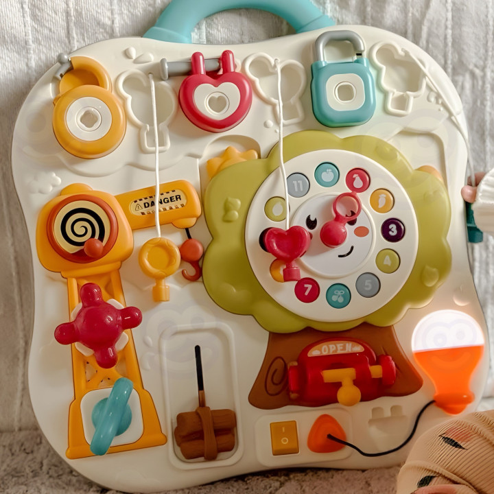 WOOPIE Tablica Montessori Manipulacyjna Sensoryczna Interaktywna dla M