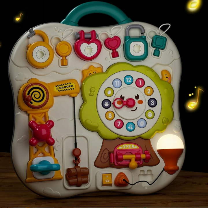 WOOPIE Tablica Montessori Manipulacyjna Sensoryczna Interaktywna dla M