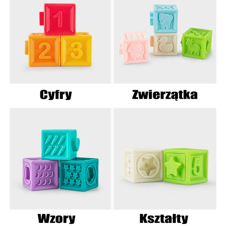 WOOPIE BABY Sensory Puzzles Squeeze Puzzle Sound Learning to Count 20 
