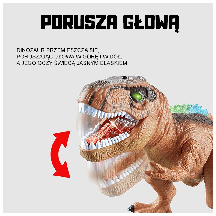WOOPIE Dinozaur Zdalnie Sterowany RC Robot T-Rex