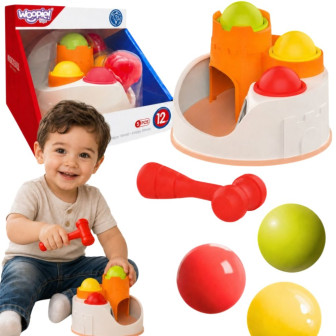 WOOPIE BABY Wbijak Przebijanka Zamek Kule Młotek Zabawka Edukacyjna 12