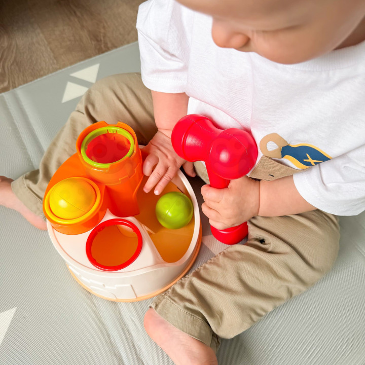 WOOPIE BABY Wbijak Przebijanka Zamek Kule Młotek Zabawka Edukacyjna 12