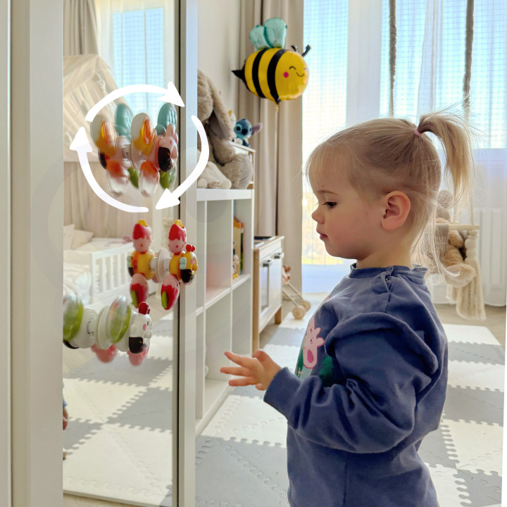 WOOPIE BABY Spinner Zabawka Sensoryczna Pszczoła Kurczak Królik Wymien