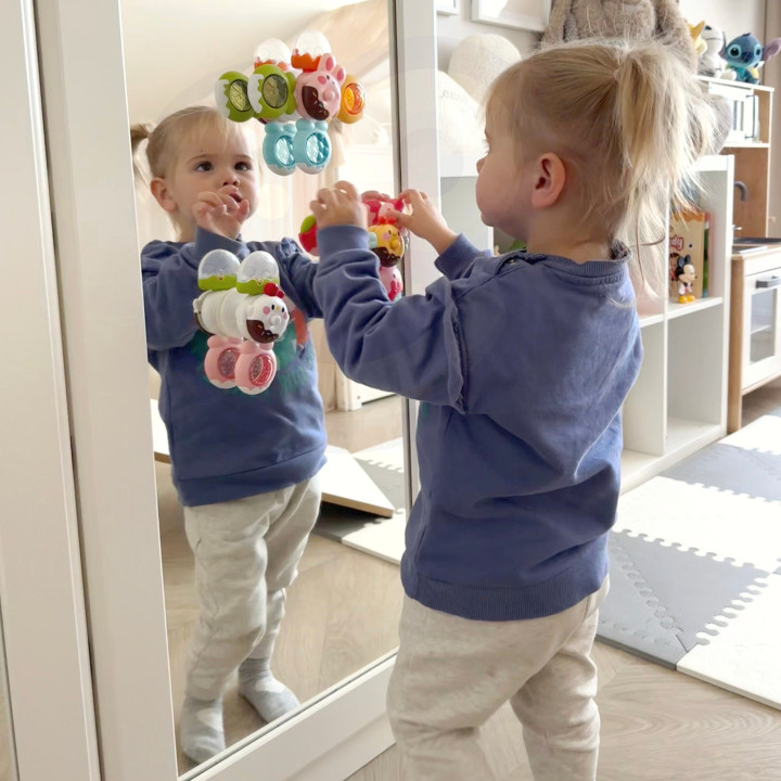 WOOPIE BABY Spinner Zabawka Sensoryczna Pszczoła Kurczak Królik Wymien