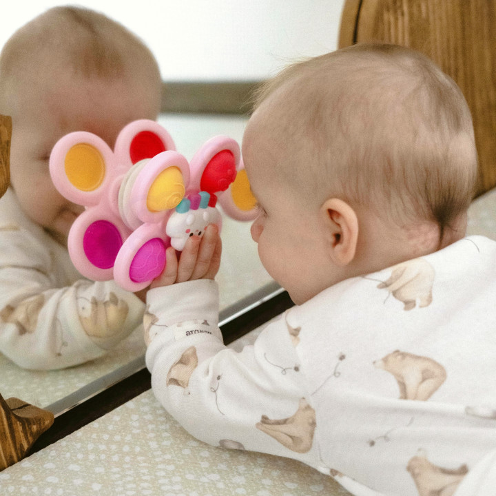 WOOPIE BABY Kosmiczny Spinner Pop-it Zabawka Sensoryczna Wymienne 3 sz